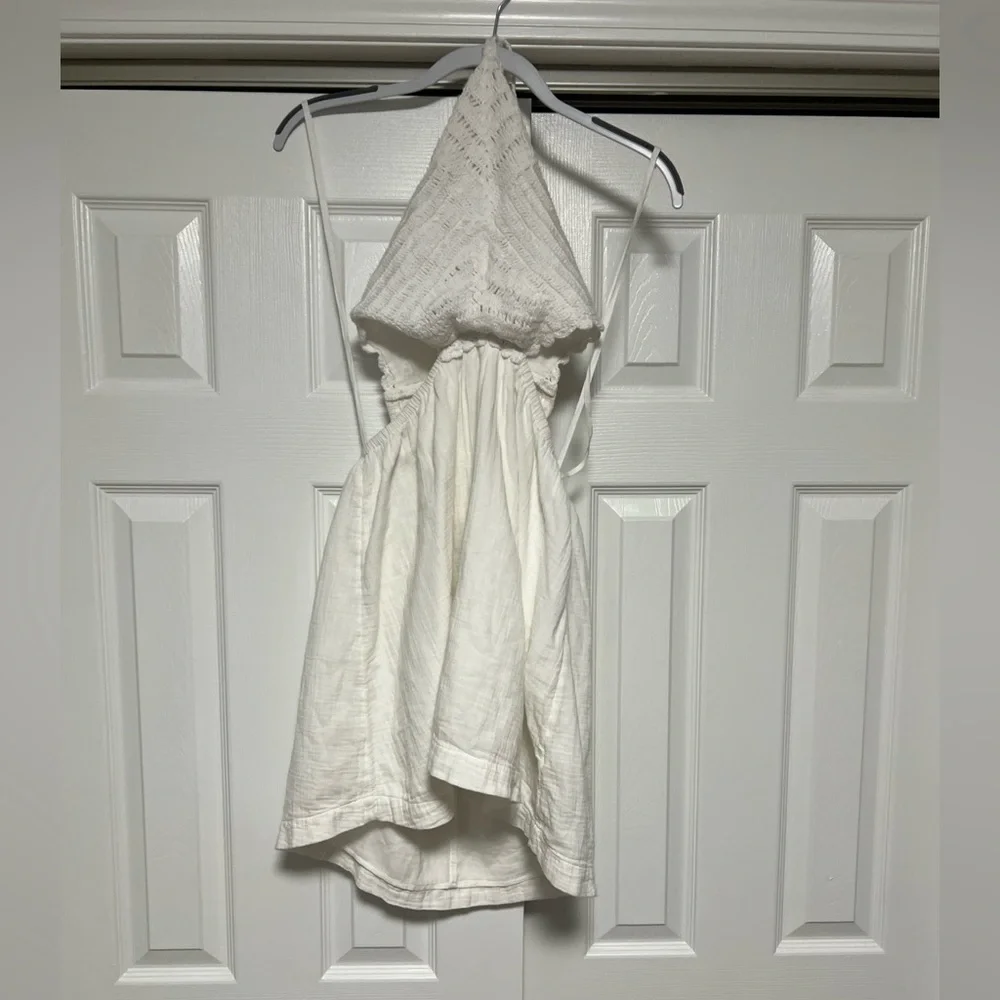 Aerie pool to party crochet halter mini dress size Large - Picture 6 of 9